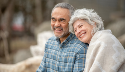 Happy retired couple enjoying the benefits of the FERS Retirement System.