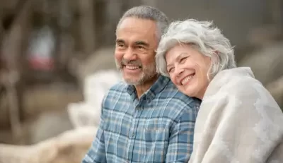 Happy retired couple enjoying the benefits of the FERS Retirement System.